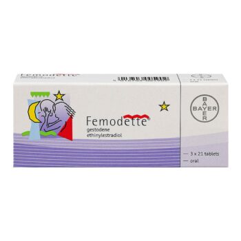Box of Femodette Tablets used for contraception